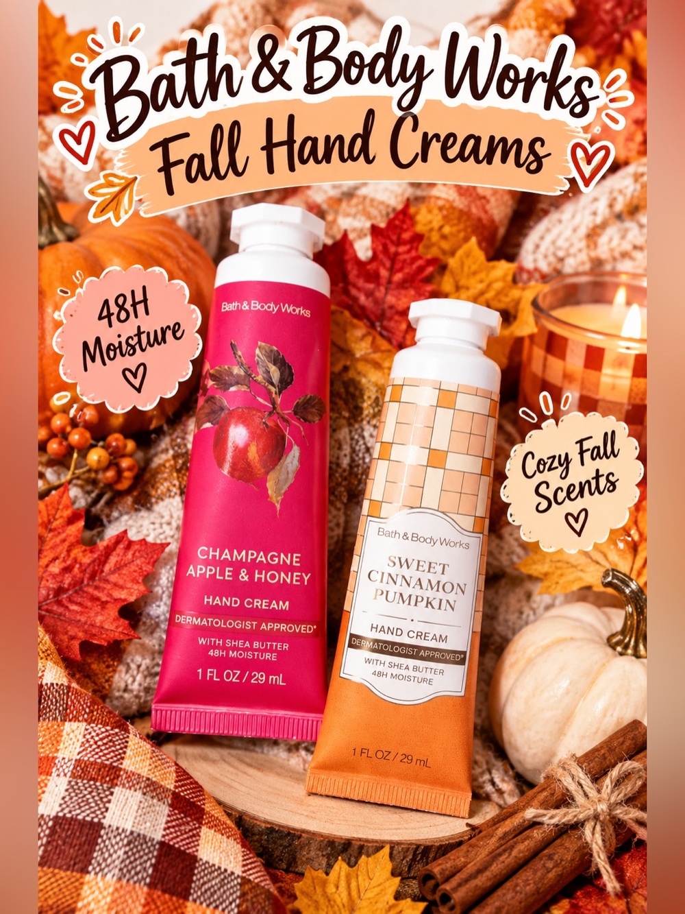 Bath & Body Works Pink Champagne Apple & Honey Hand Cream